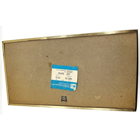 Vintage Religious Kitsch 3D The Last Supper Gold Framed 15x8 Intercraft Da Vinci - Picture 7 of 7